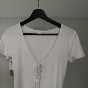Wilfred Free White Only Tie-Front Tee